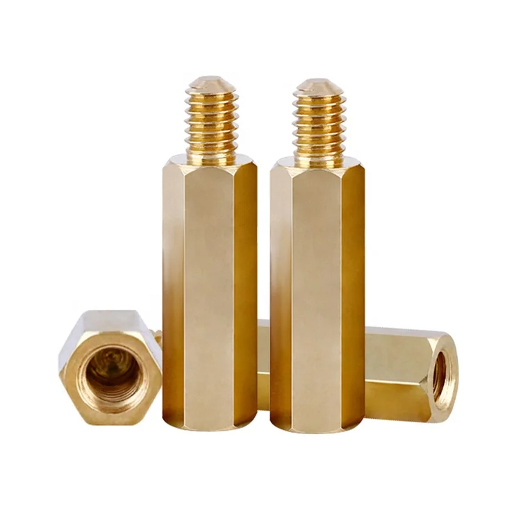 M2 M2.5 M3 M4 M5 M6 Male To Female Thread Distance Screw Pillar Bolt PCB Hex Brass Standoff Spacer