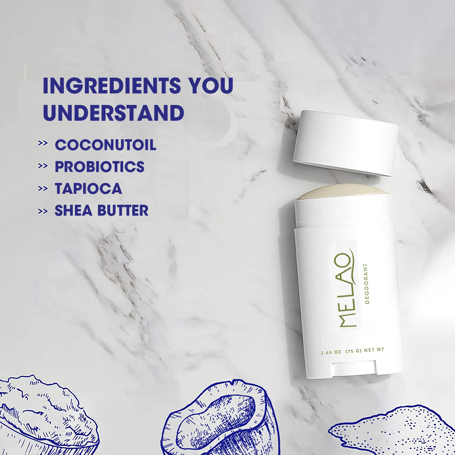 Organic deodorant stick coconut natural oem wholesale suppliers spray women body 150ml manufacturers deodorants