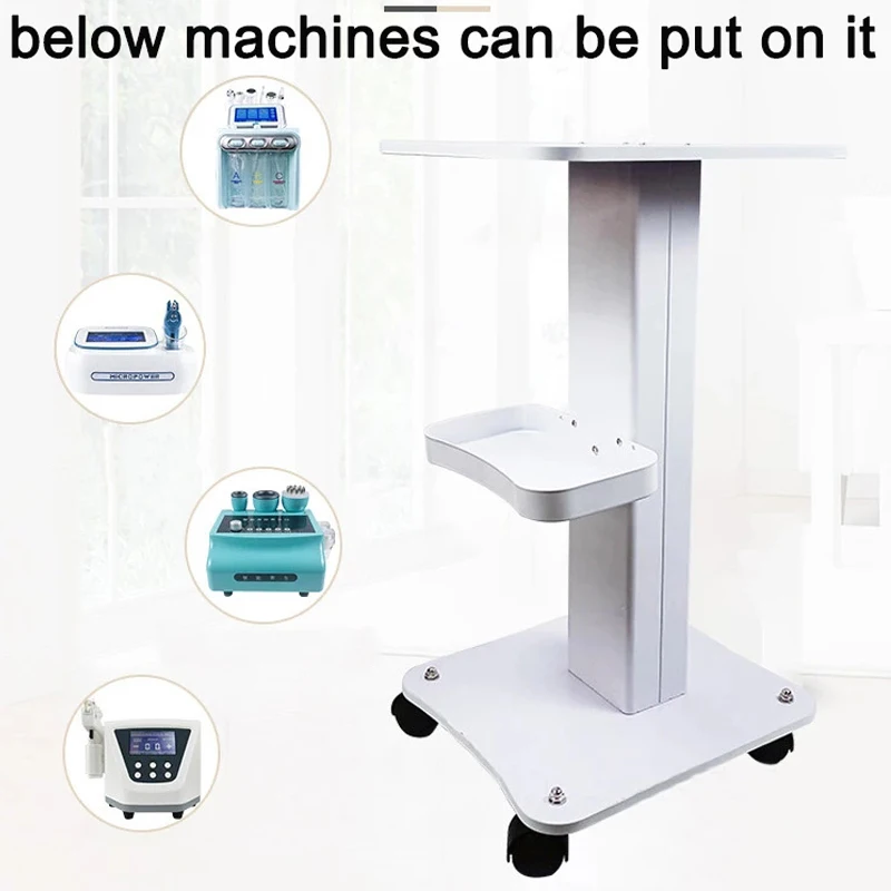 2021 Hot Sale Double Layer Beauty Instrument Trolley Rolling Cart In Salon Tool Trolley Furniture