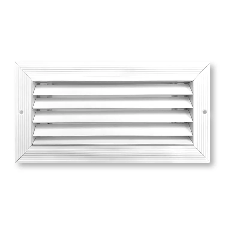 Easily Assembled Removeable Louver Blade Profile Aluminum Air Vent Grille With Damper