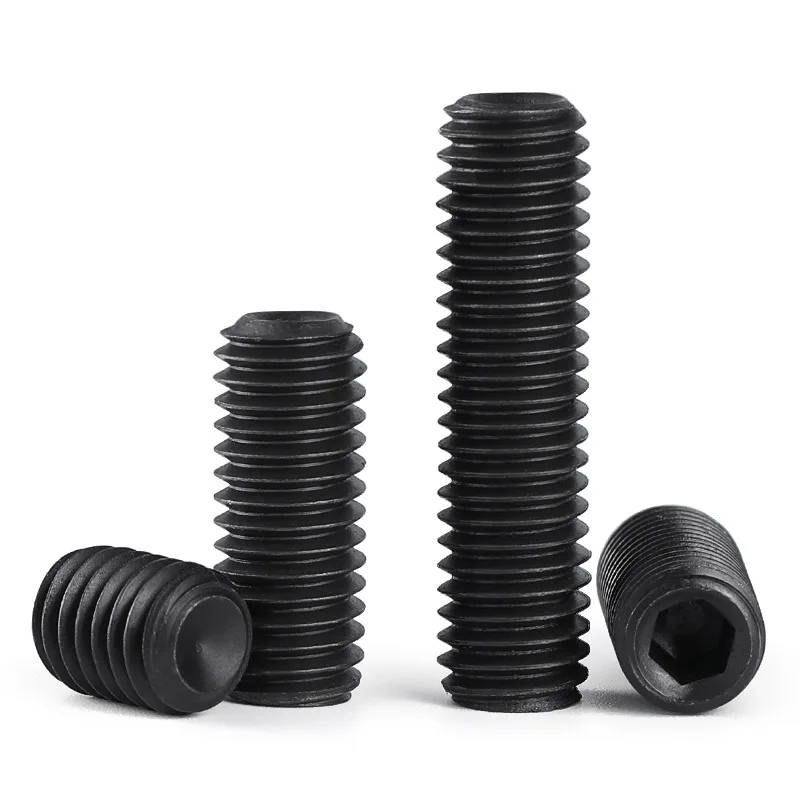 Blind Headless  Point Hexagon Socket Grub Set Screw Nickel Plated  Hex  Head  DIN913 12.9 carbon steel  304 Stainless Steel