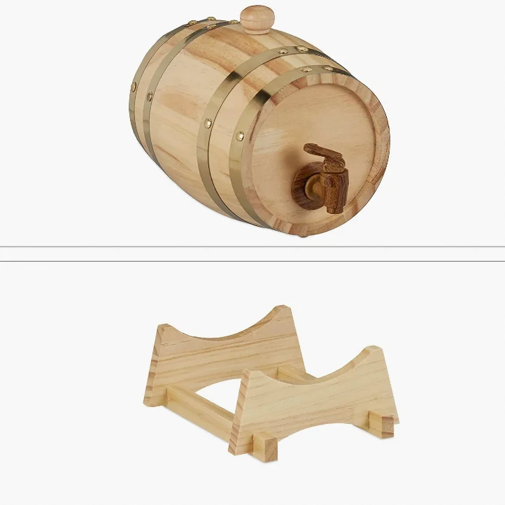 3L Wooden Barrel Beech Wine Barrel wood wine Barrel for Wine Brewing aging Whiskey