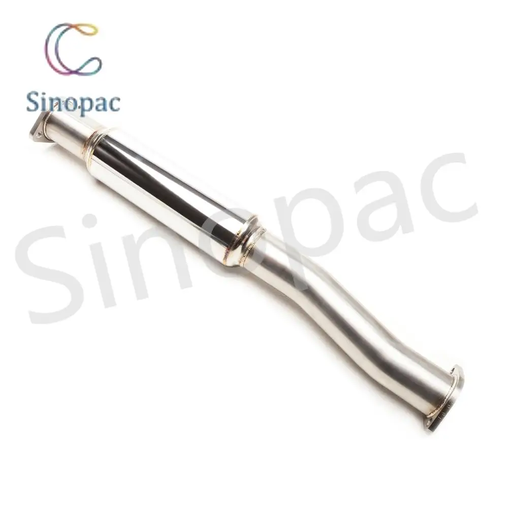 V W 3 Inches RESONATED DOWNPIPE REAR SECTION G TI (MK6) 2010-2014 USDM, 2009-2013 WM EXHAUST SYSTEM FOR V W EXHAUST SYSTEM