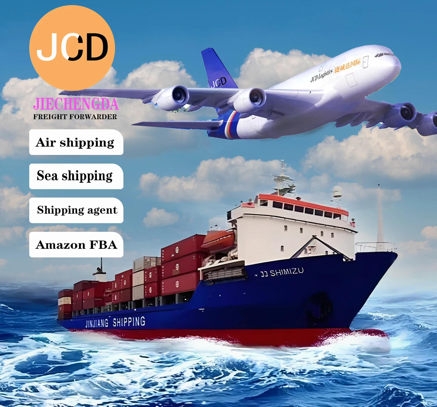 Fba Freight Forwarding Cargo Shipping Door To Door Delivery From China import export agents china