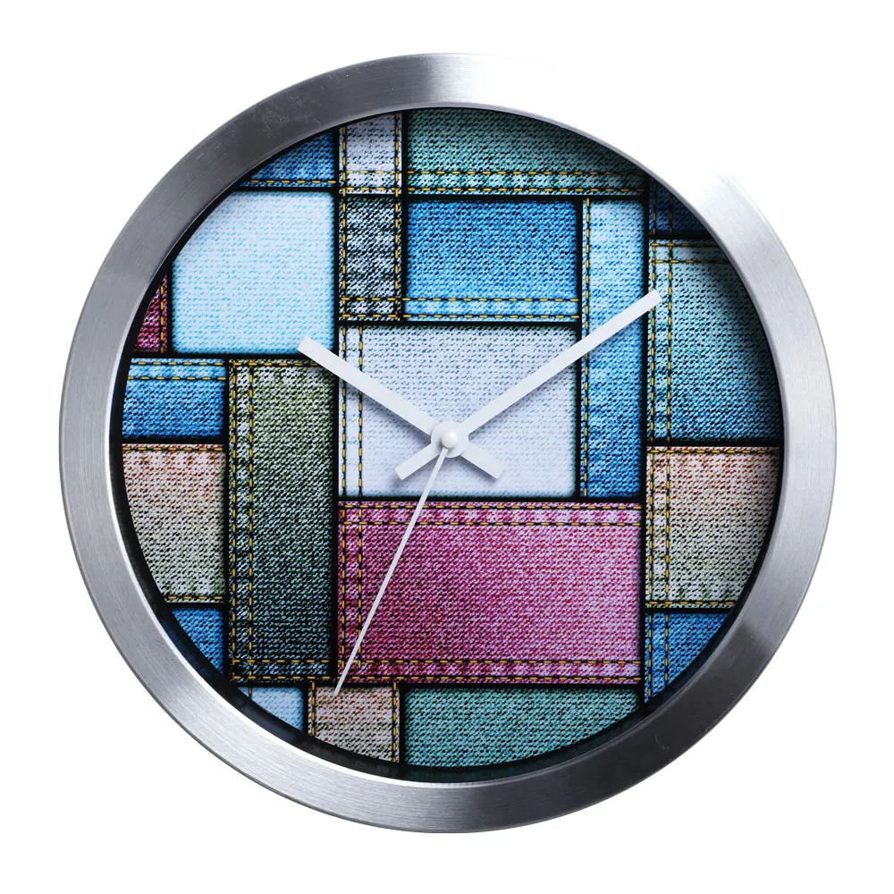 metal 24 hour wall clock for promotion