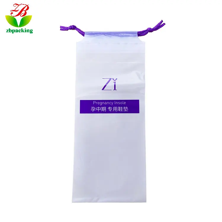 Shenzhen factory custom-made maternity insole packaging bag 100% fully biodegradable compostable drawstring bag
