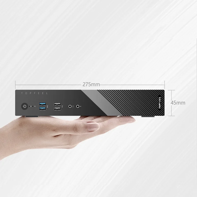 
TOPFEEL T68PRO mini gaming pc i7 min itx micro portable barebone embedded computer duan lan windows10 4k 