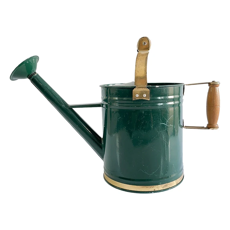 Factory new design 6L green clean galvanized metal long reach nozzle watering can