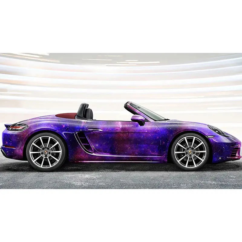 High Quality Camouflage Car Vinyl Wrap Film Car Body Starry Sky Wrap Protective Film