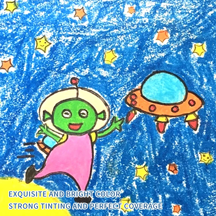 Солнечный искусство Солнечный пластиковый карандаш в форме животных палец Crayon 12 видов цветов Крайон Jari Mainan Edukasi