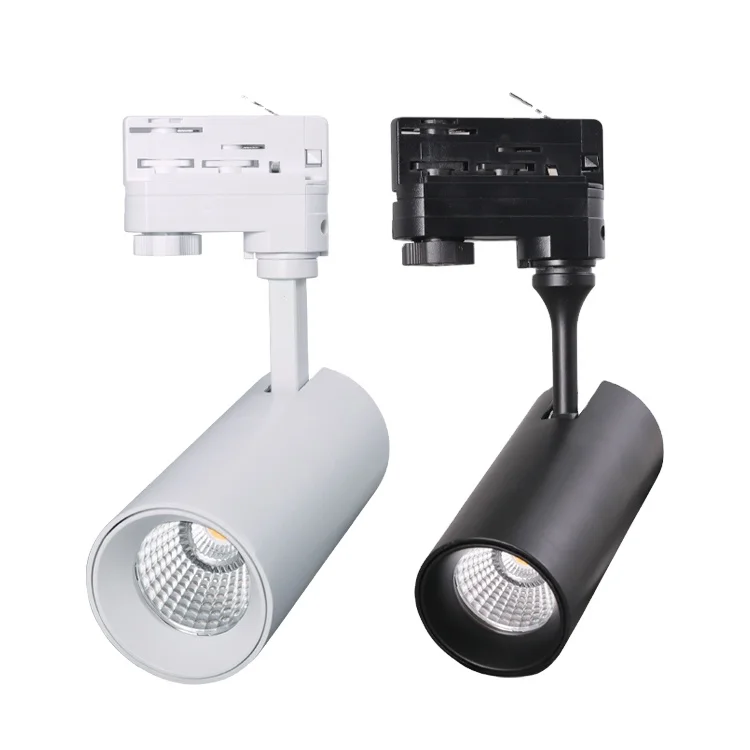 Commercial project use anti glare adjustable  with honeycomb 2-3-4 wire track cob LED track light