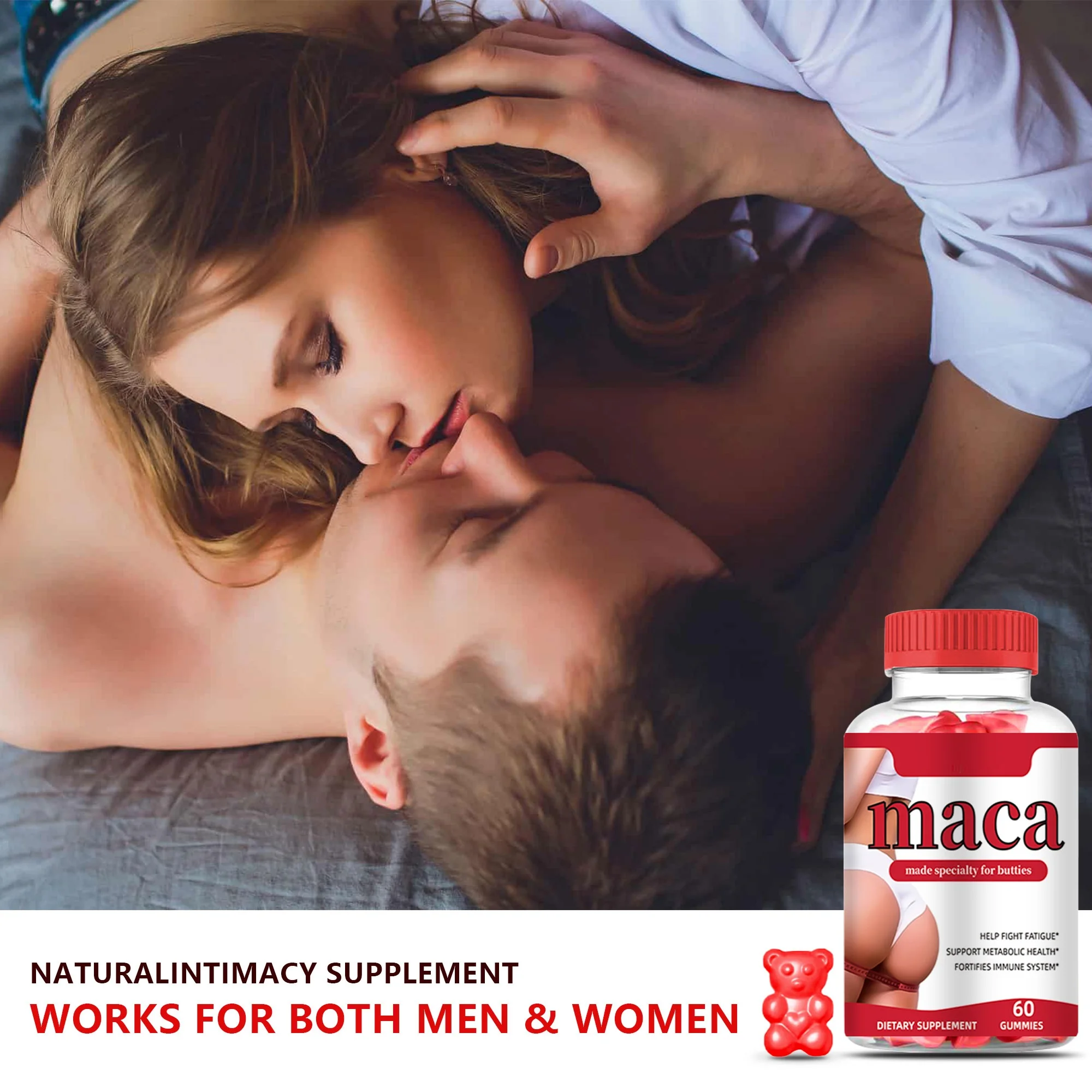OEM/ODM Bbl Maca Curve Gummies For Hip Buttock Natural Maca Root Gummies Mace Extract Big Beautiful Hips Black Maca Gummies