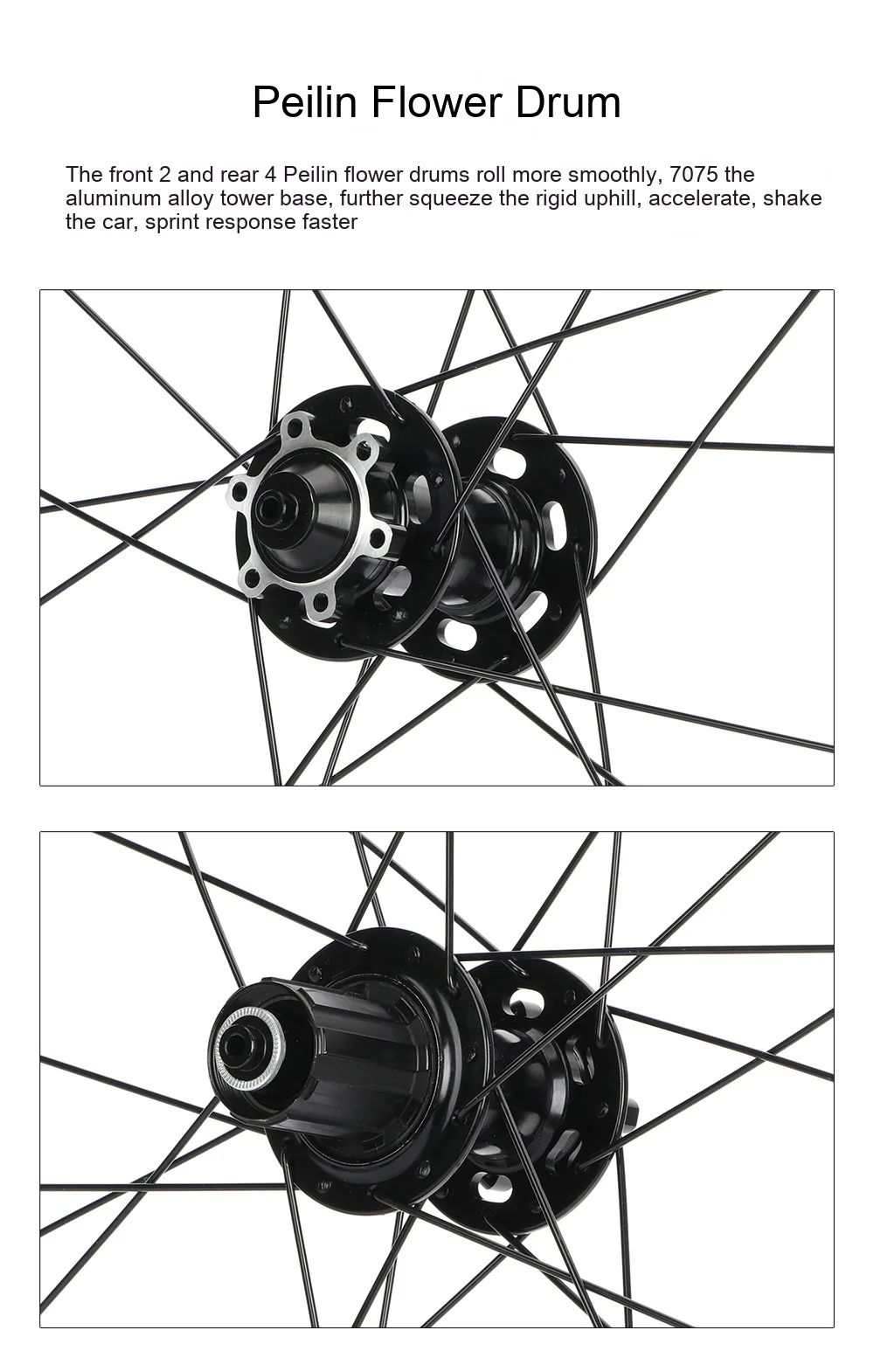 High Quality Racing Carbon Fiber Wheels For Road Bike 700C Full Carbon Bicycle Rim Cycling Road Bicycle Wheelset Disc Wheel Set