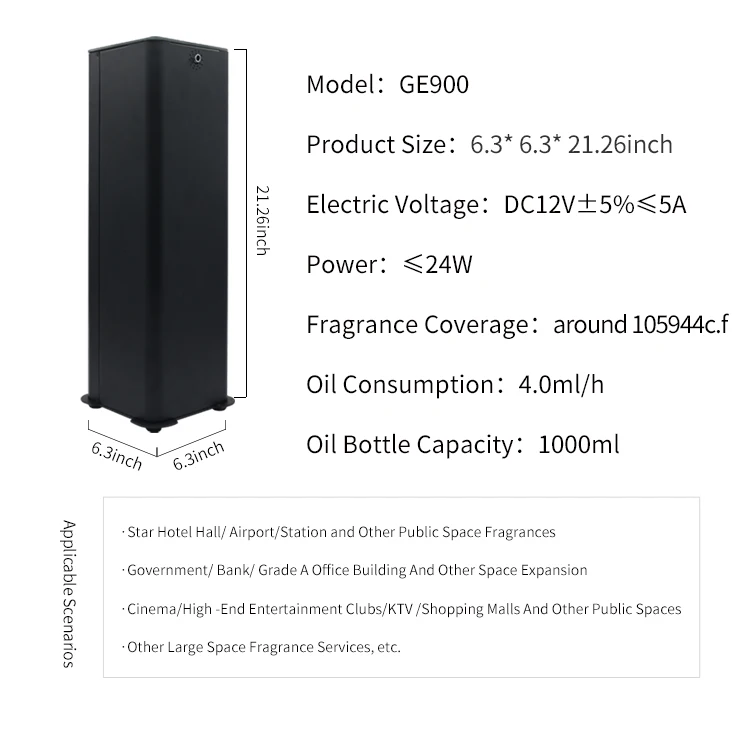 Hot Sale Hotel Lobby Scent Fragrance Diffusers With WIFI Bluetooth App Air Scent Delivery System Aroma Scent Diffuser Machine