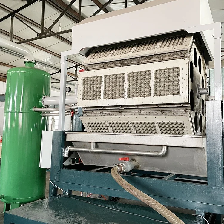 Fully Automatic rotary egg pallet making machine 4000pcs/hr pulp molding machine egg tray forming machine