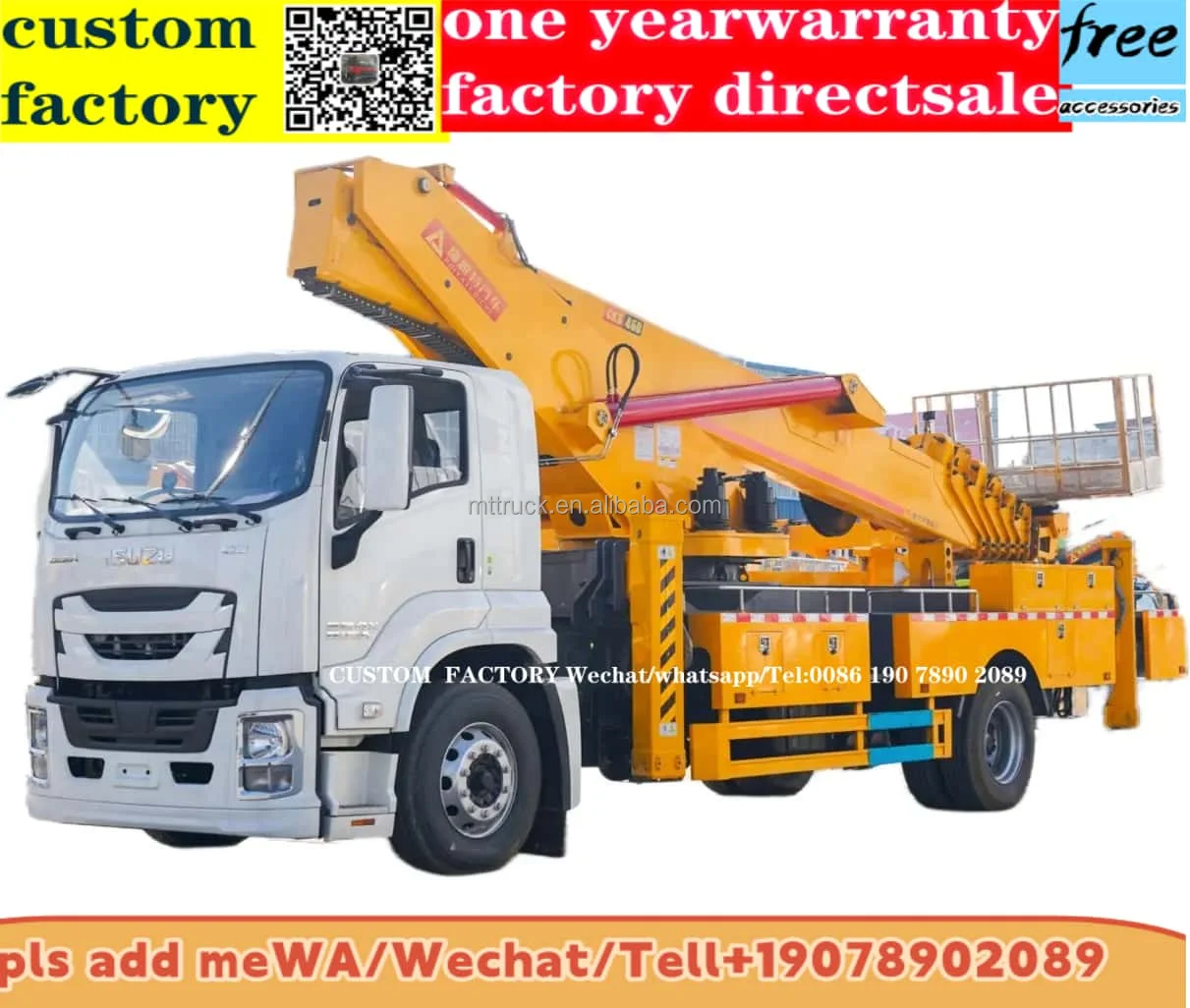 4x2 diesel Manul Aerial Operation Vehicle 45 M Insulated Bucket High Altitude Operation Vehicle Aerial Work Vehicle