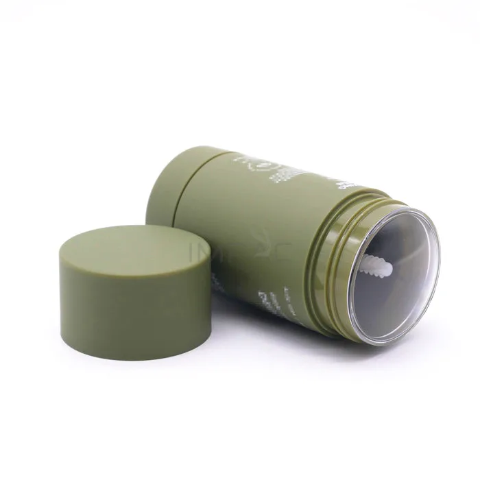 Twist up frosted cosmetic sunscreen stick tube bottle 75g 75ml for deodorant packaging container