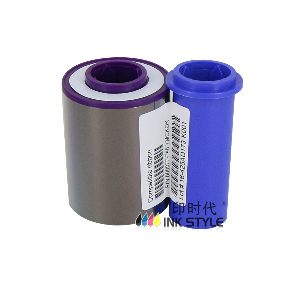 For Zebra ZXP Series 7 Card Printer 800077-748 YMCKOK Dual Side Color Ribbon - 250 Prints
