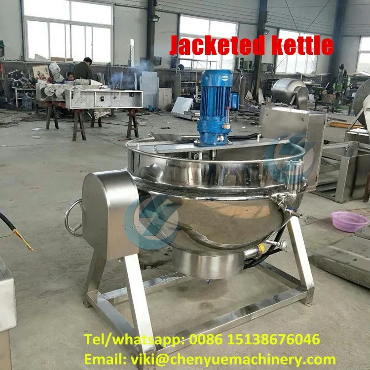 Factory price commercial industrial steam planetary stirring jacketed kettle