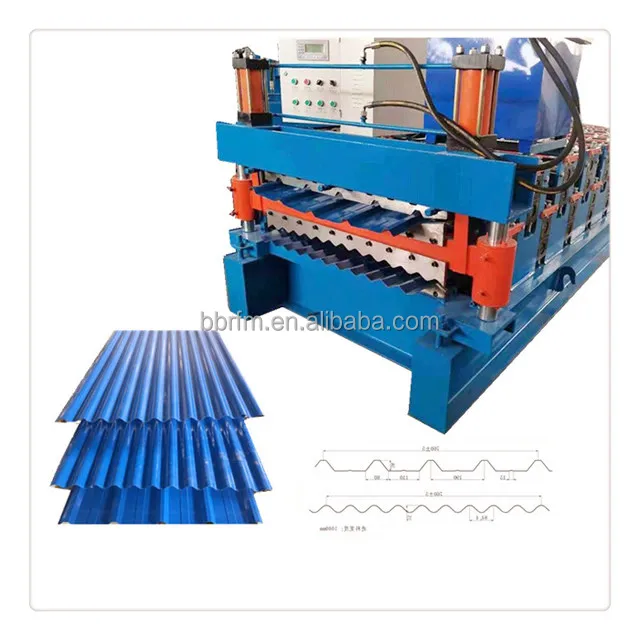 It is suitable for Zimbabwe new metal roofing plate double layer rolling molding machine