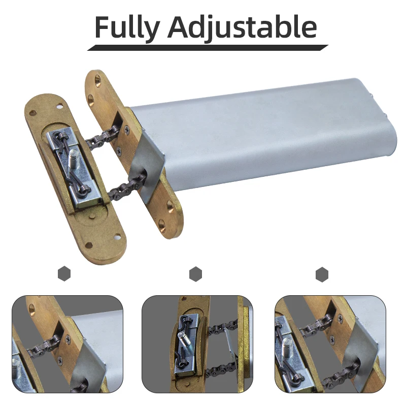 GSM Silver Door Close 80Kg Electric Automatic Sliding Silent Hydraulic Adjustable Automatic Door Closer For Round Doors