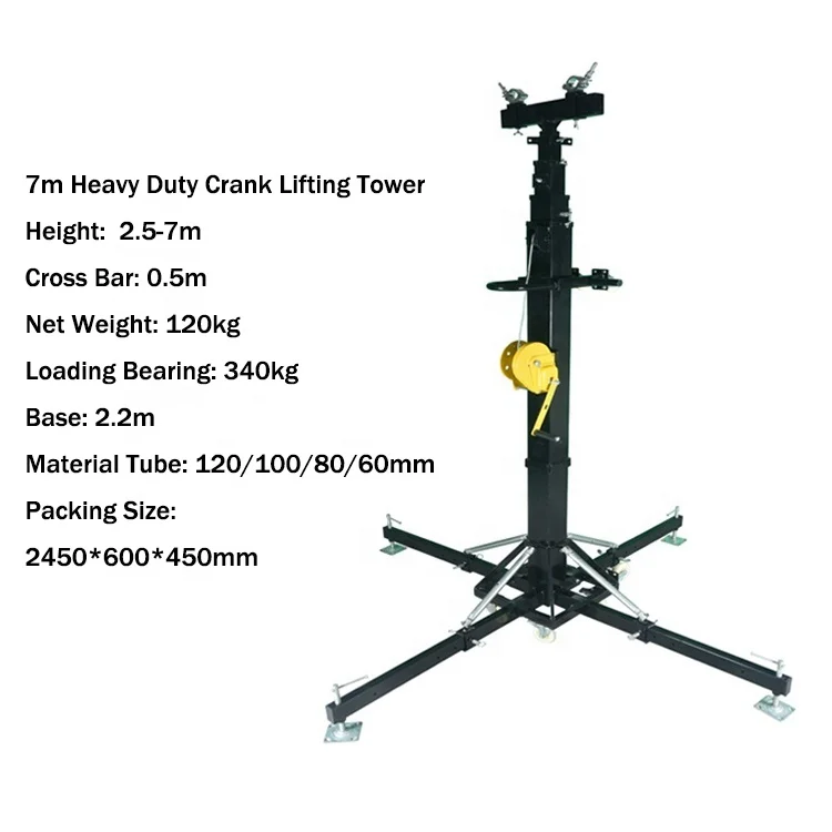 
Portable Stage Equipment Hand Crank Lift System For Event Lighting 