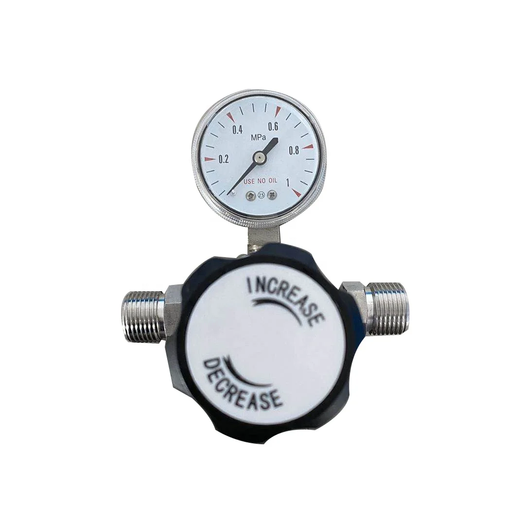 High quality medical equipment oxygen regulator gauge oxygen pressure reducer for cylinder