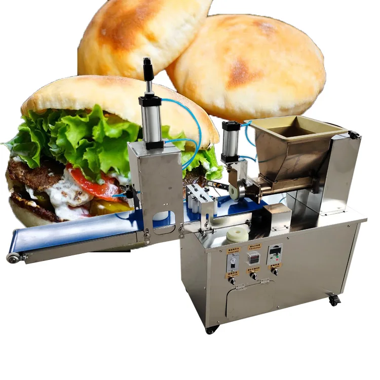 industrial production Rougamo manufacturing machine/Chinese hamburger machine maker   and Naan chapati roti making press machine