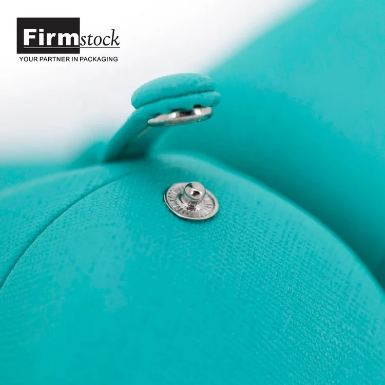 
Custom Luxury Plastic with button and green velvet mini size Jewelry Packaging box for jewelry 