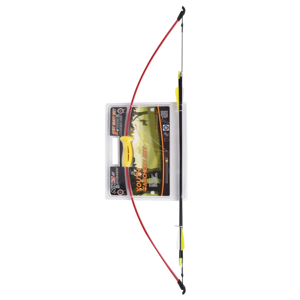 Youth bow set 10lbs archery toy fiberglass bow kit 4-8 years old