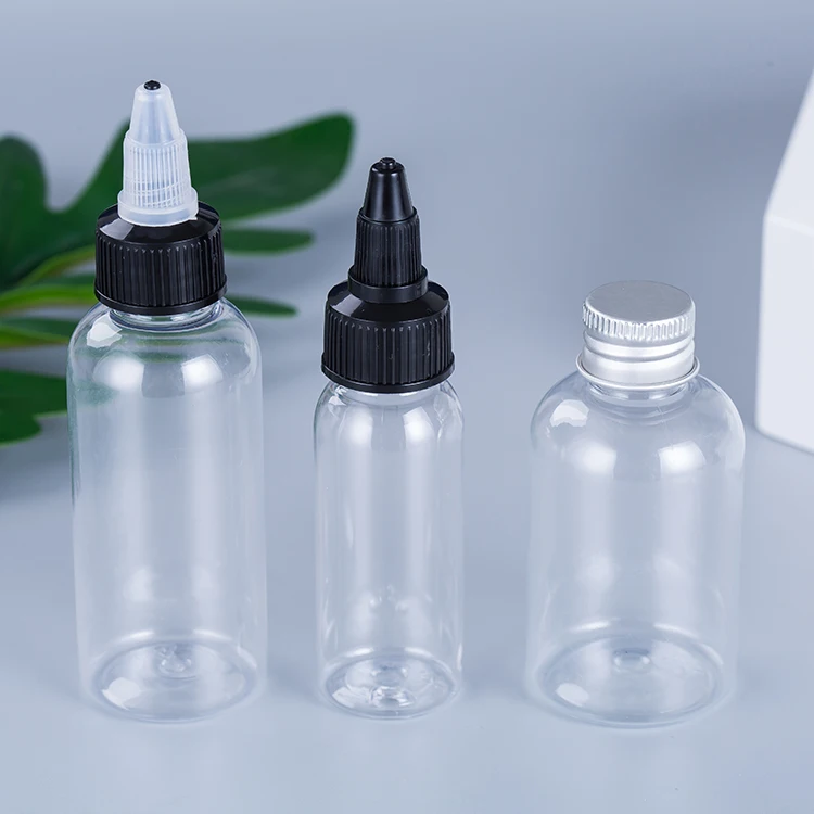 Wholesale Refillable Nozzle Twist Pointed Cap Plastic Squeeze Bottle Hot Sauce Squeeze Tube Lotion Bottles