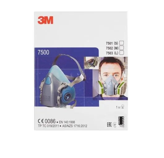 Продажа с завода Неопреновая Маска 3M Filter 7502 Facepiece для половины