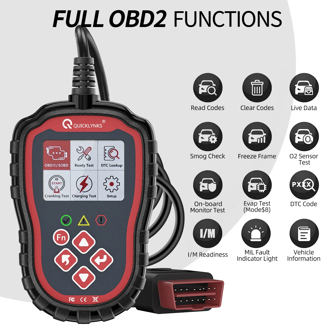 Новый автомобильный диагностический инструмент сканер двигателя OBD2 высококачественный Многофункциональный для всех автомобилей Quicklynks T41