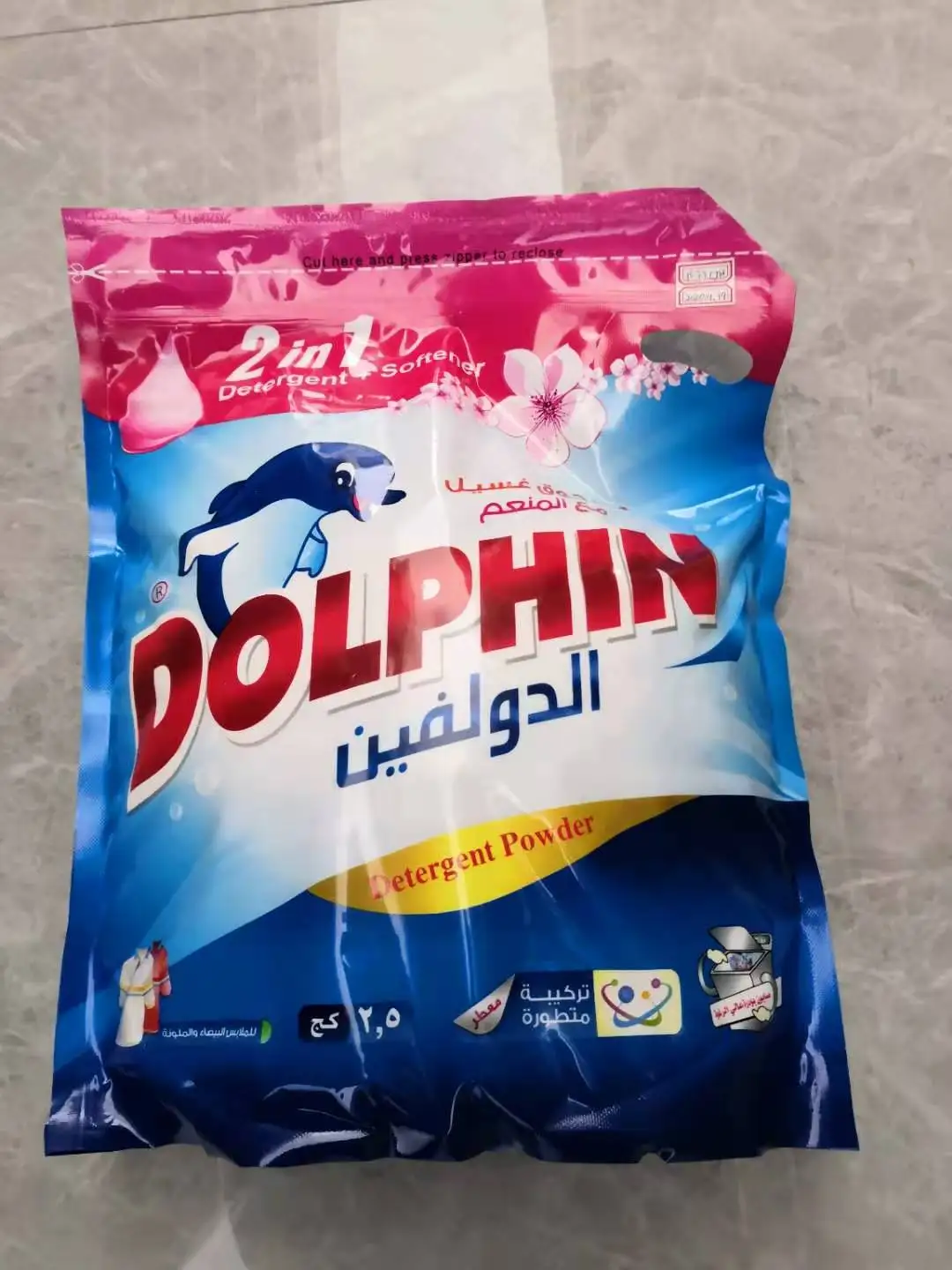 Cheap Price Small Package Concentrated Dolphin  Crystal  Detergent Washing  Powder