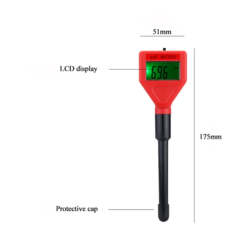 
PH-98103 High Precision Water Quality Tester Digital PH Analyzer Backlight Display PH Meter for Aquarium Hydroponics Laboratory 