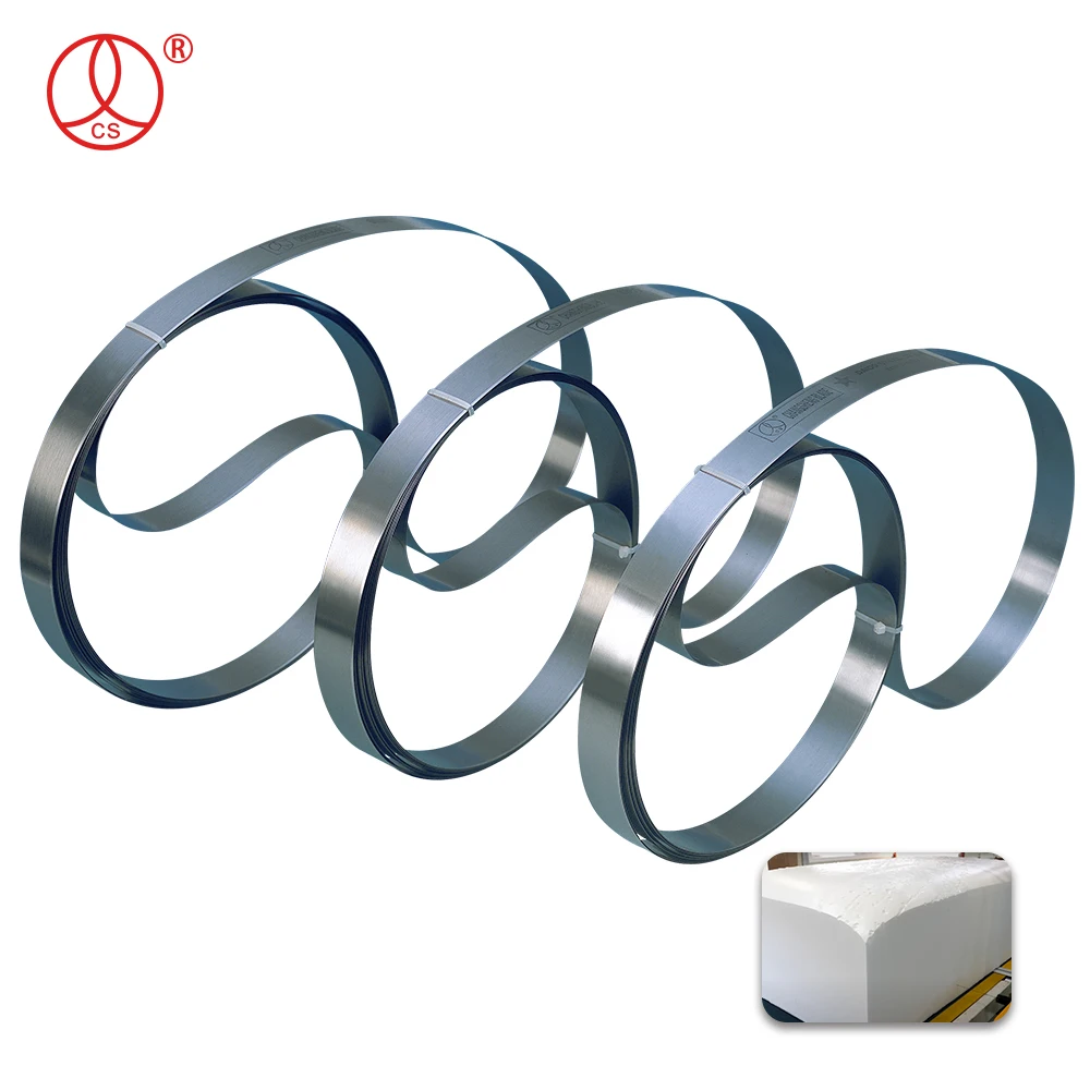 CNC Freauency Sponge Cutting Band Knife Blade For cloth cutting blade band saw blade knife