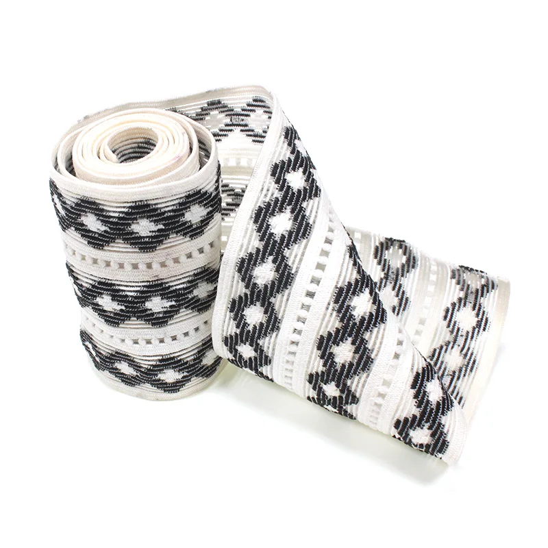 Hot sale button hole knitted elastic band