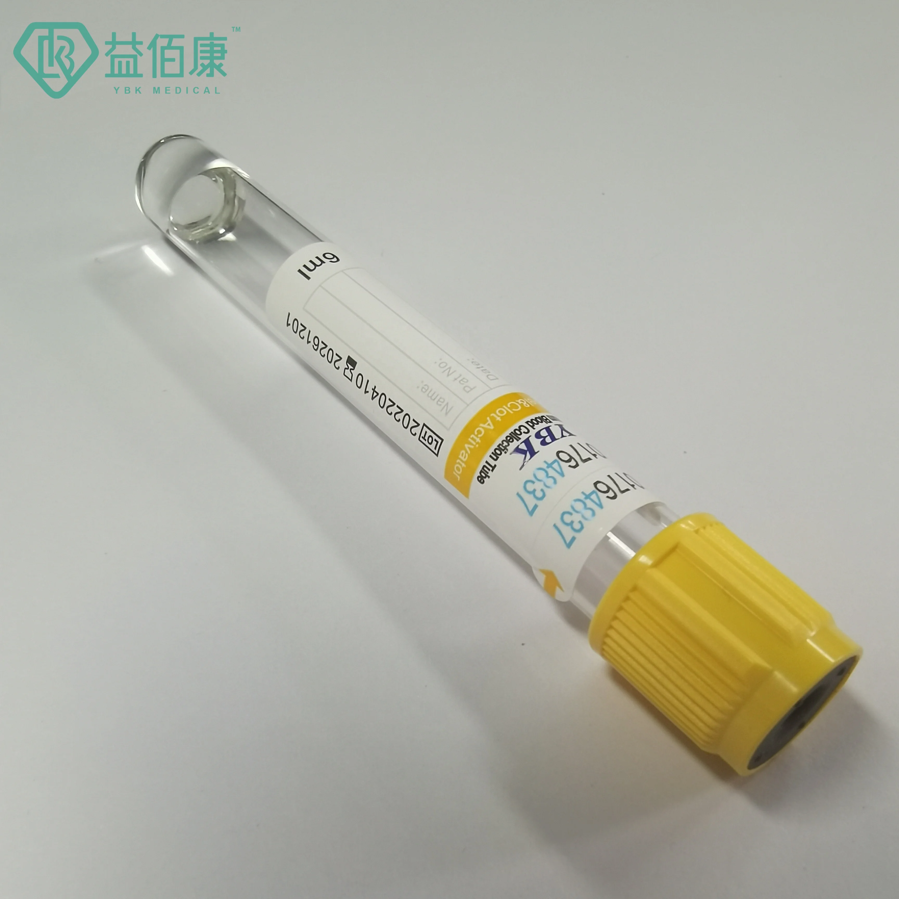 SST Separation Gel Clot Activator Tube Yellow lid Blood Test Tubes with CE ISO and FSC