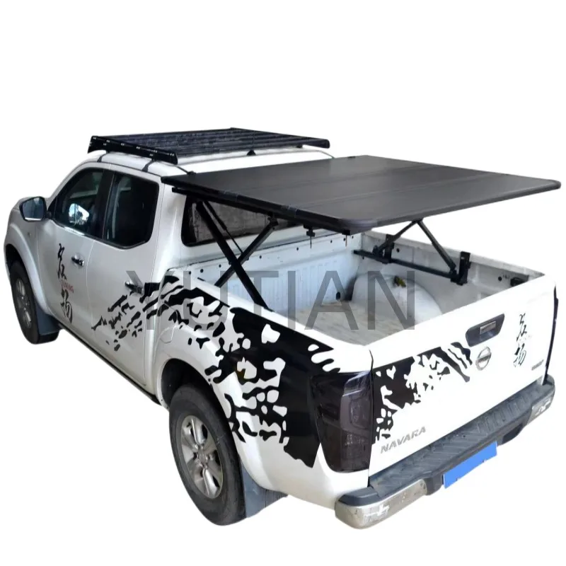 Waterproof Good bearing capacity Folding Tonneau Covers Hard Lift Tri-fold Cover for Ford Ranger F150 Pickup