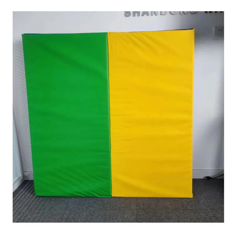 4 Section Folding Exercise Gymnastics Mat for Toddler Nap Classroom Sleeping Flooring School Daycare Travel Home Yoga Practice