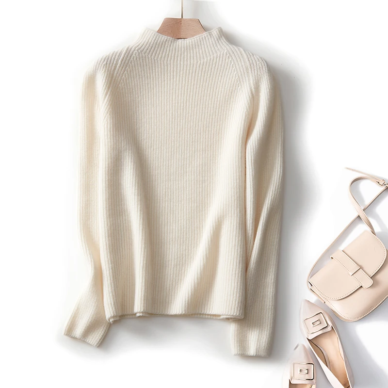 Anti-pilling Winter 100% Pashmina Sweaters Womens Cashmere Sweaters Cardigan