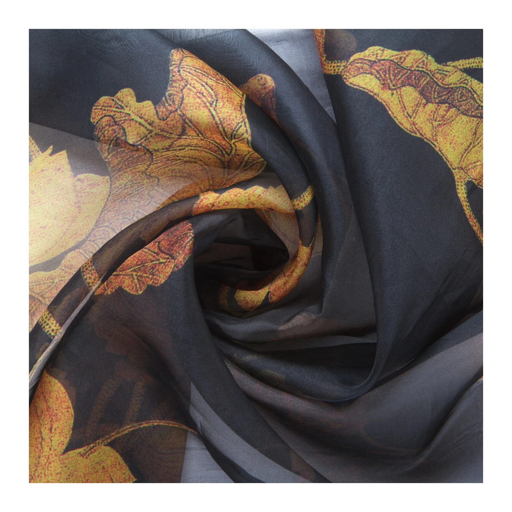 Ткань из органзы с принтом из чистого шелка 8 мм