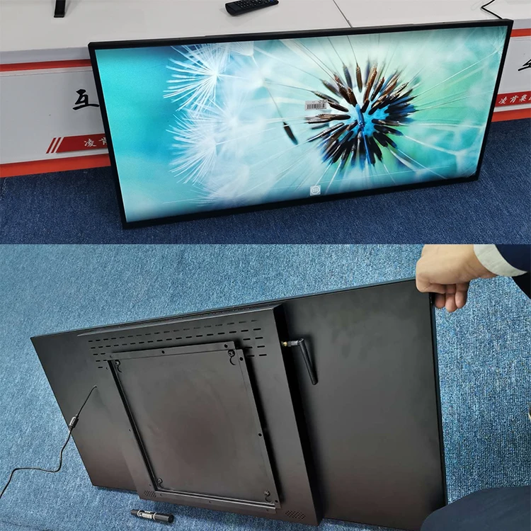 
Custom 13.3 27 37 38.5 40.6 49 58 Inch Ips Digital Poster Stretch Bar Lcd Shelf Display Screen 4K 