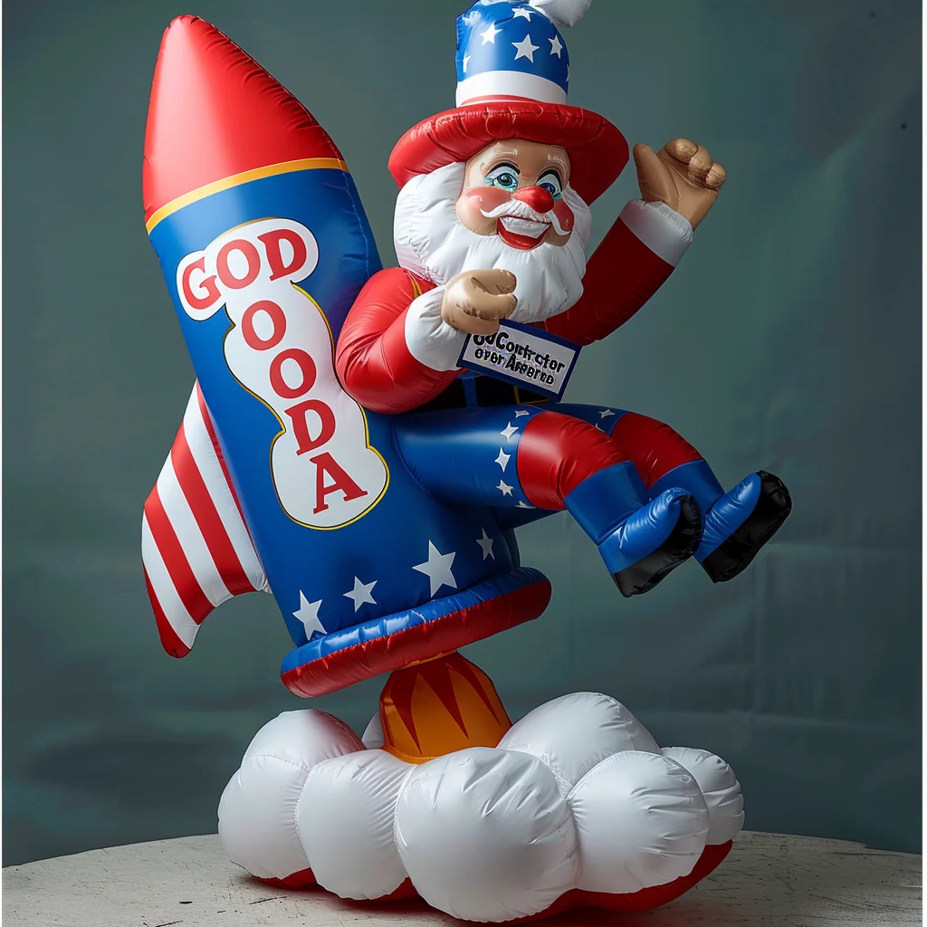 2024 New designed patriotic Independence Day Inflatables 4th of July Decorations Liberty Bear inflatables model