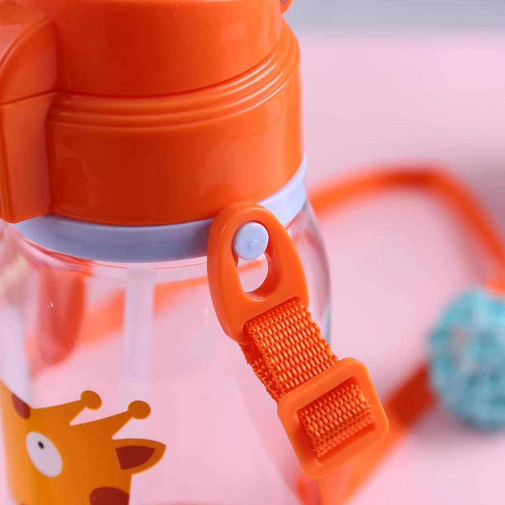 Baby Bottle Eco Friendly Plastic Cheap Wholesale Cute Drink Water BPA Free Animal Pattern NO Handle Fast Flow 2-4 Years Everyday