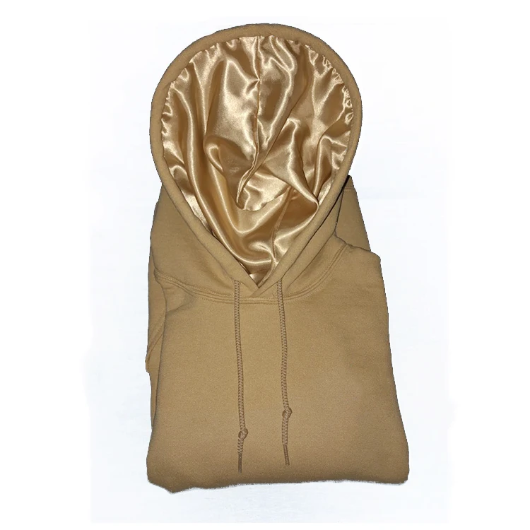 oversized unisex custom pullover hooded sweatshirt hoodies satin lined hoodie