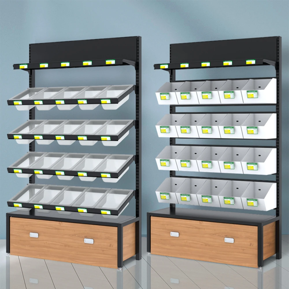 snack store shelves display racks supermarket shelving gondola