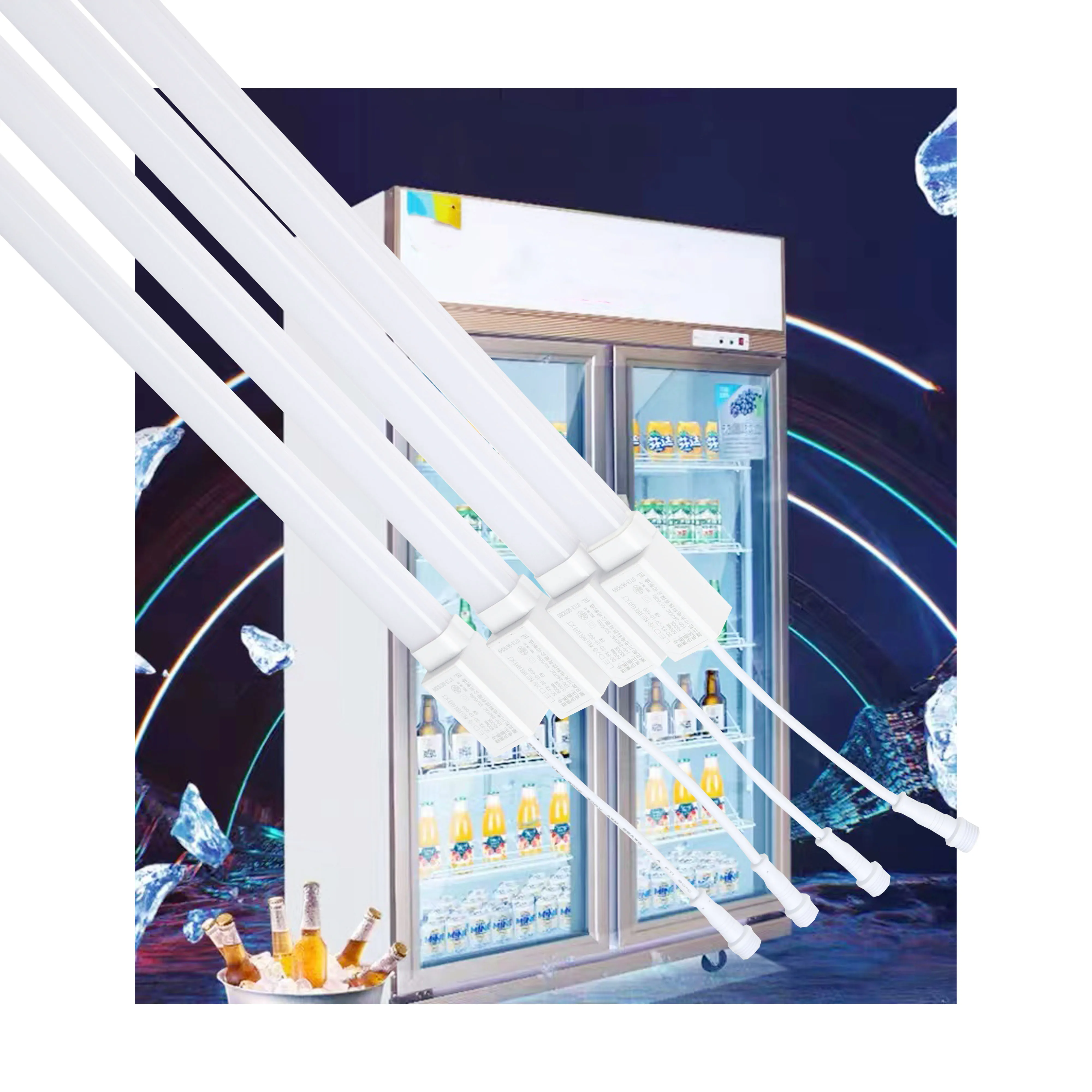 9W 100-260V AC Factory Price Commercial Refrigerator Lamp  Freezer LED Lamp IP66 Waterproof