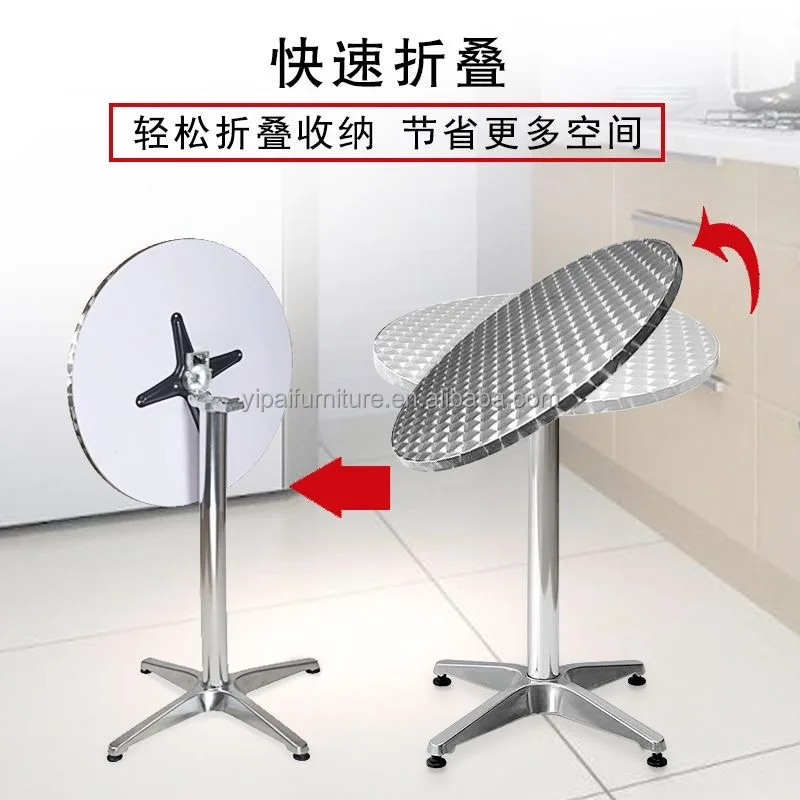 New Modern Furniture Folding Square Table 60x70cm Modern Square Bistro Foldable Table coffee table and chairs set