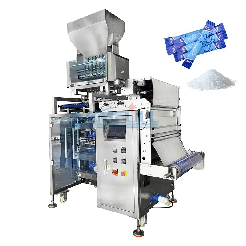 Automatic four sides seal sachet packing machine whey powder packing machine sugar multiline powder packing machine